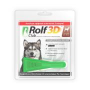 Rolf club 3D раствор для наружного применения против блох и клещей для собак массой от 20 до 40 кг, 1 пипетка